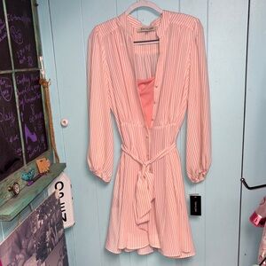 Taylor Pink Striped Dress